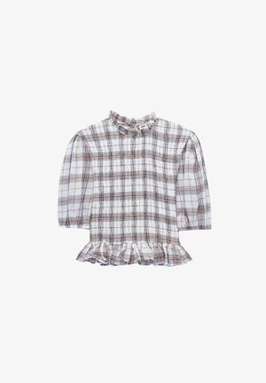 Koton, PLAID BLOUSE . - Blusa - beige