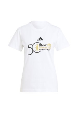 adidas Performance BER LOGO  - Marškinėliai su spaudiniu - white