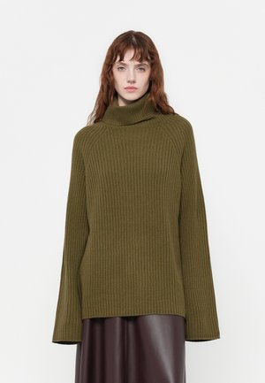 TURTLE NECK - Pullover - khaki green