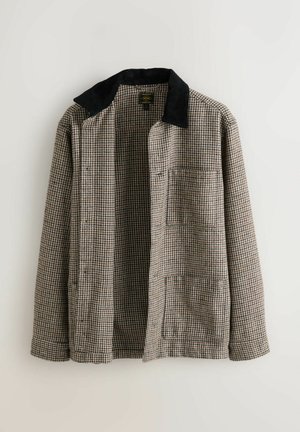REGULAR FIT - COLLAR HERITAGE CHECK  - Lichte jas - brown