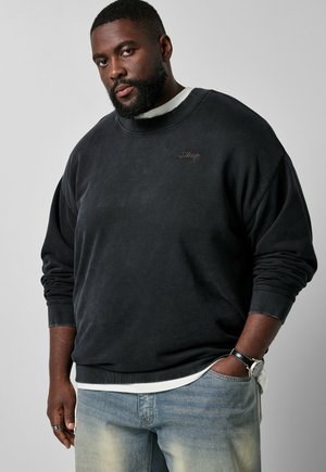 STHUGE SWEATSHIRT, OVERSIZED, VINTAGE LOOK, UP TO 8XL - Sweater - black