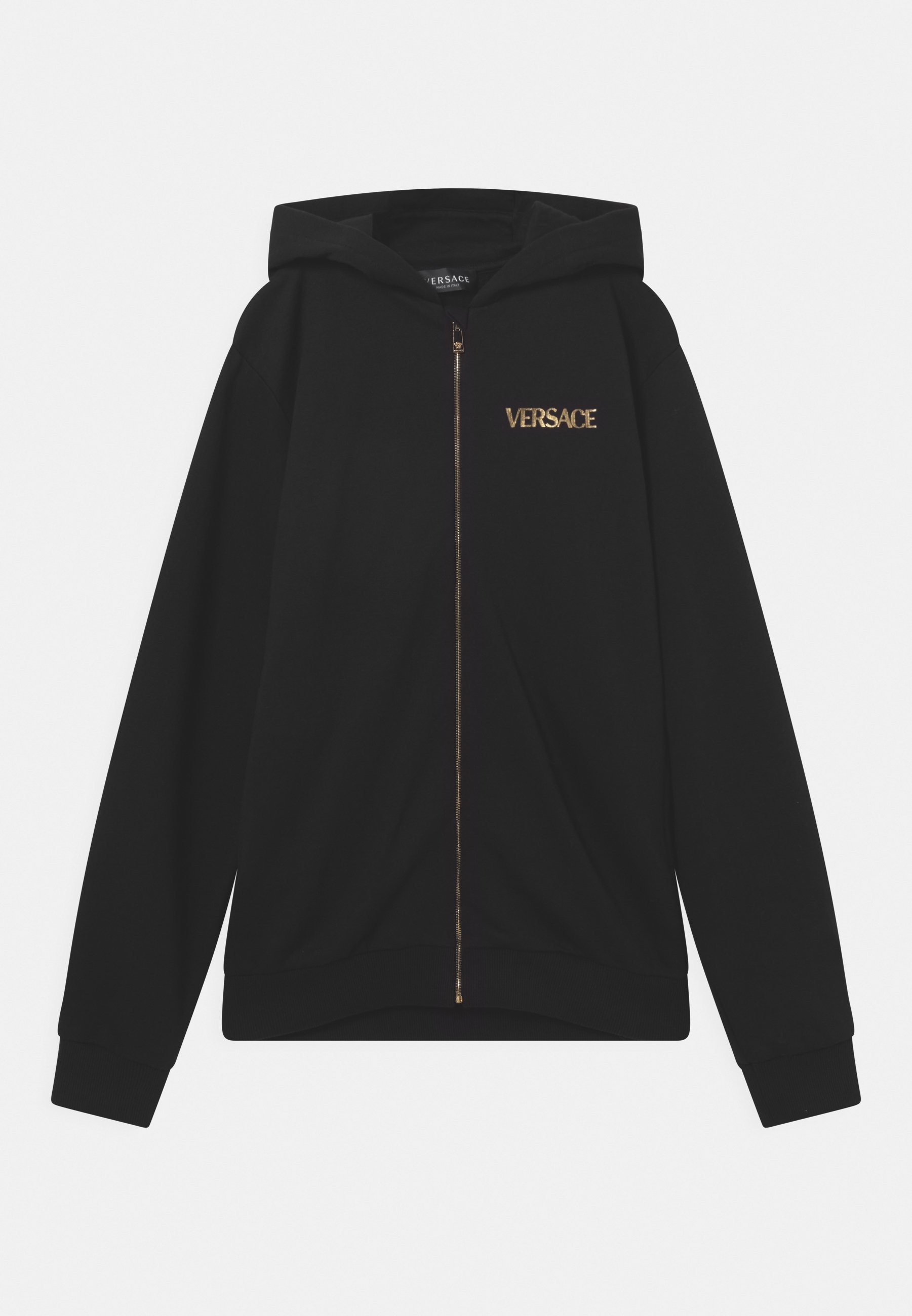 Versace LOGO MEDUSA UNISEX - Felpa con zip - nero/oro/nero - Zalando.it