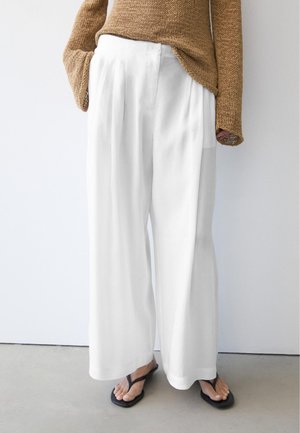 Massimo Dutti Stoffhose - white