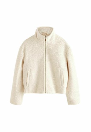 Ľahká bunda - ecru cream textured