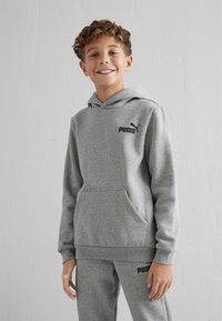 Puma - SMALL LOGO HOODIE UNISEX - Hoodie - medium gray heather Thumbnail Image 1