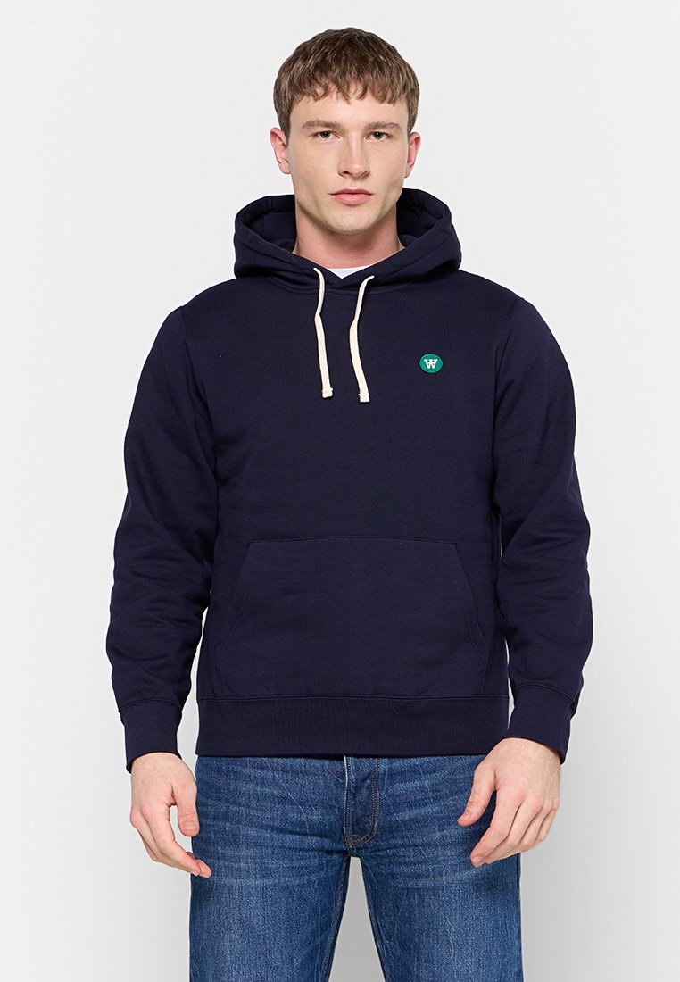 DOUBLE A BY W.W. Hoodie donkerblauw