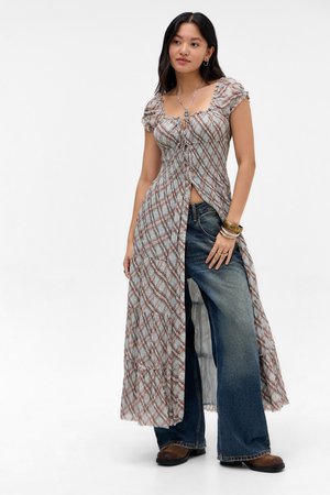 BDG Urban Outfitters TIANA DRESS - Maxi-jurk - blue