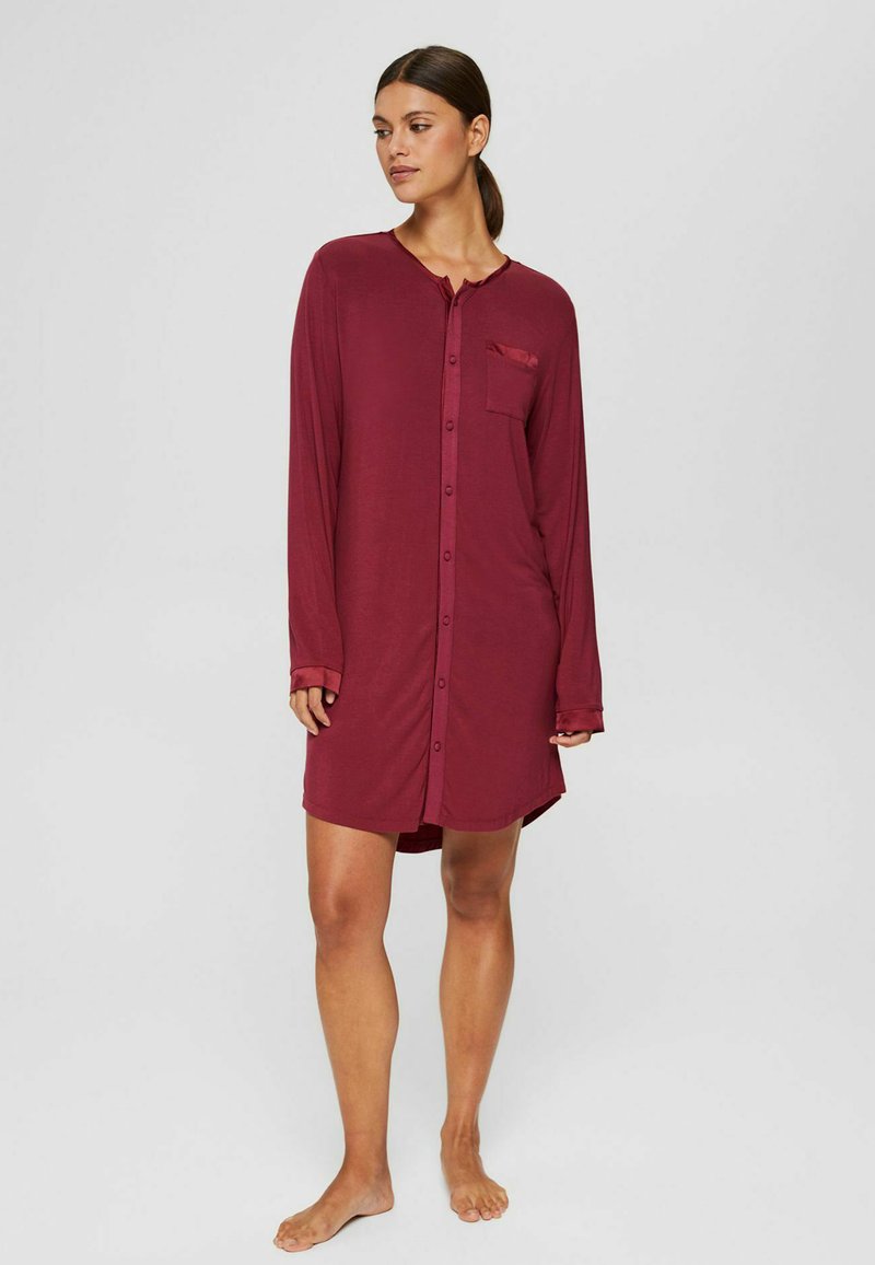 Damen Nachthemden | Esprit NACHT LENZING™ ECOVERO™ Nachthemd dark red/dunkelrot - OG39030 Damen Nachthemden | Esprit NACHT LENZING™ ECOVERO™ Nachthemd dark red/dunkelrot - OG39030