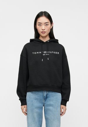 CORP LOGO HOODIE - Bluză de molton - black