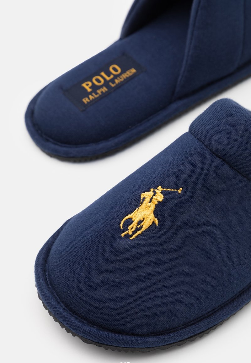 Ralph Lauren Dark Blue Slippers with Yellow Logo Polo Ralph Lauren Summit Scuff II Slippers Navy / Pony  main image 3