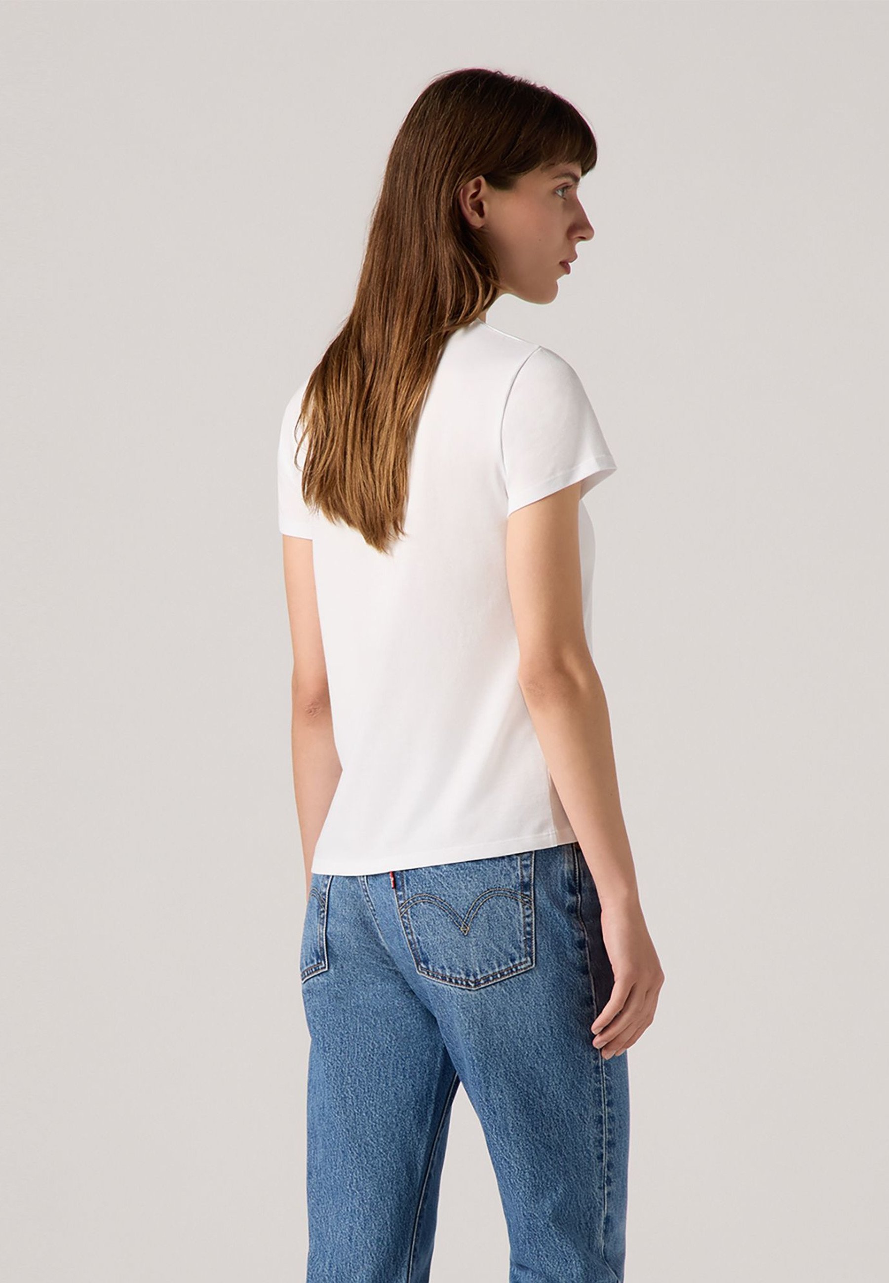 売れ筋商品|||リーバイス Tシャツ レディース トップス THE PERFECT TEE - Print T-shirt - coloring book dahlia bw fill bright white Levi's® THE PERFECT TEE - T-Shirt print - coloring book