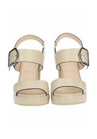 NeroGiardini Sandali con tacco - nappa lino poli plato ric