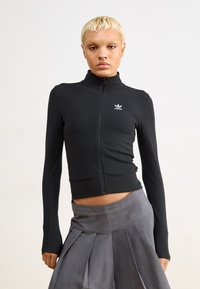 adidas Originals - Majica s kapuljačom i patentnim zatvaračem - black Minijatura 1