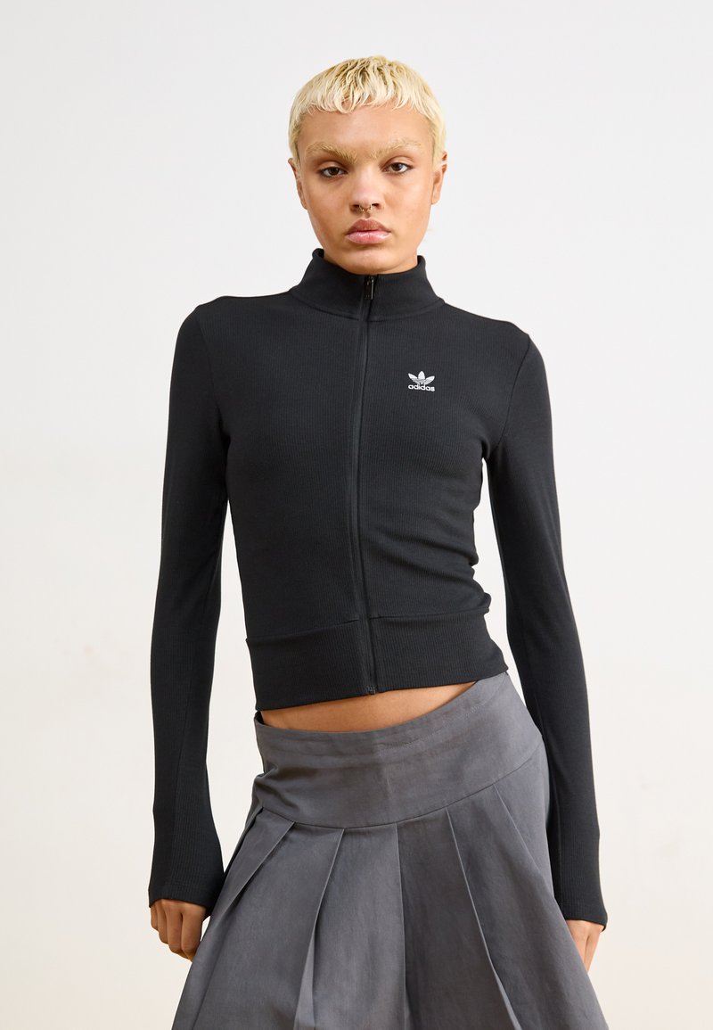 adidas Originals - Majica s kapuljačom i patentnim zatvaračem - black, Povećaj
