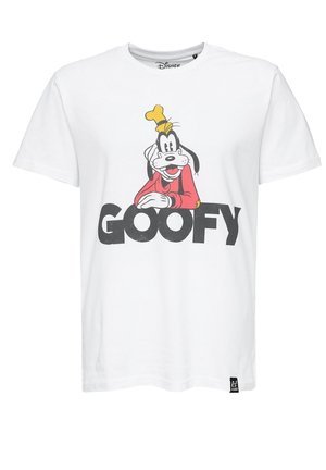 DISNEY GOOFY TEXT CORE - Tricou cu imprimeu - white