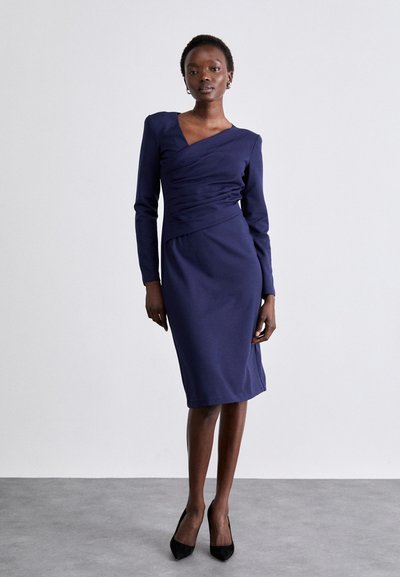Emporio Armani VESTITO - Jersey dress - blu mezzanotte