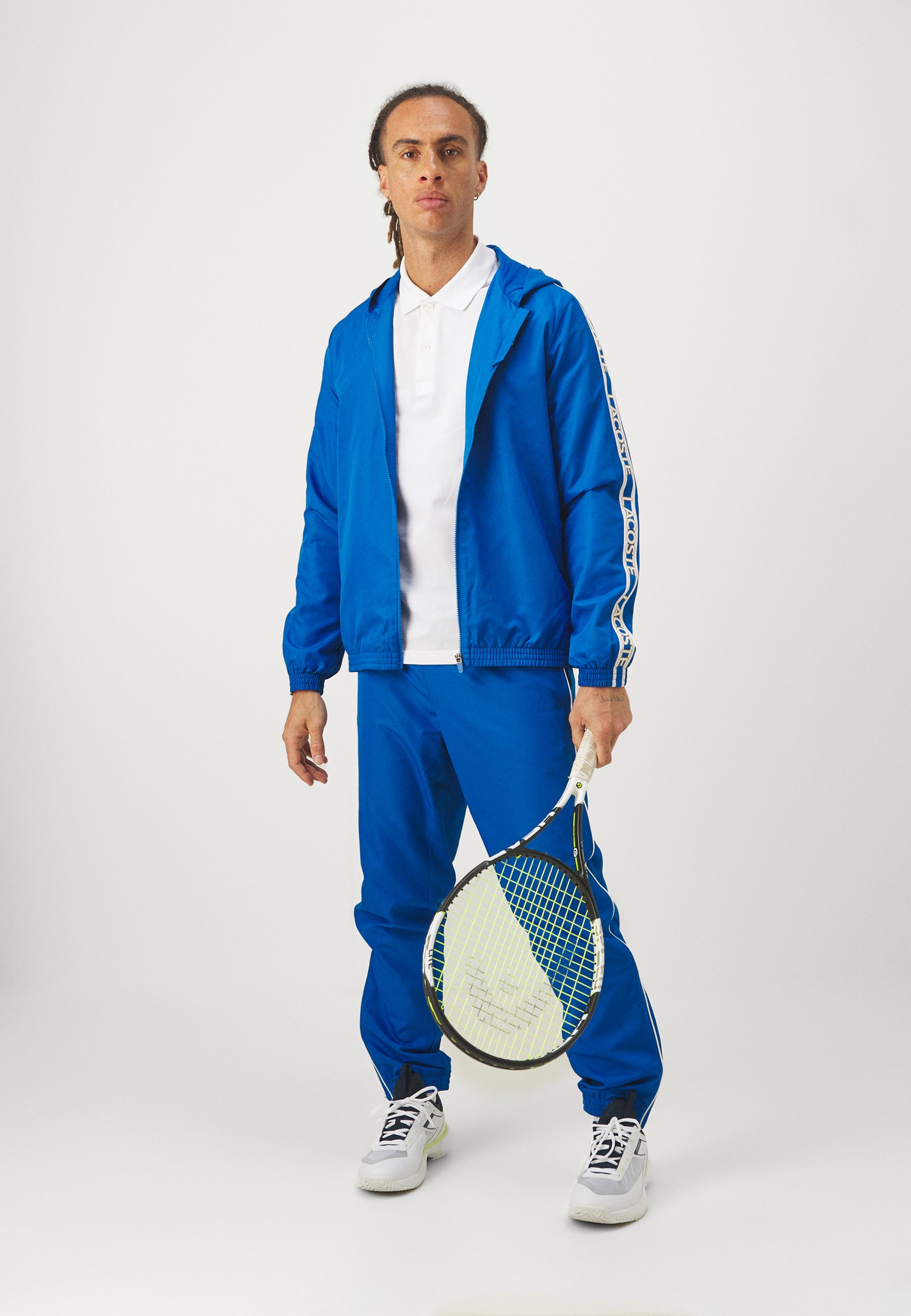 Lacoste Sport TENNIS TRACKSUIT HOODED - Trening - gipsy blue/white
