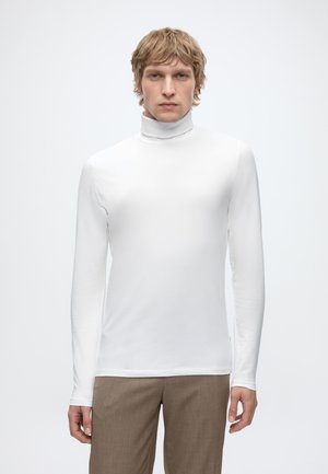Lindbergh ROLL NECK TEE - T-shirt à manches longues - white