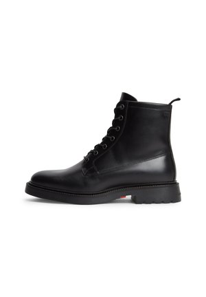Tommy Hilfiger CORPORATE CASUAL LTH BOOT - Bottines à lacets - black