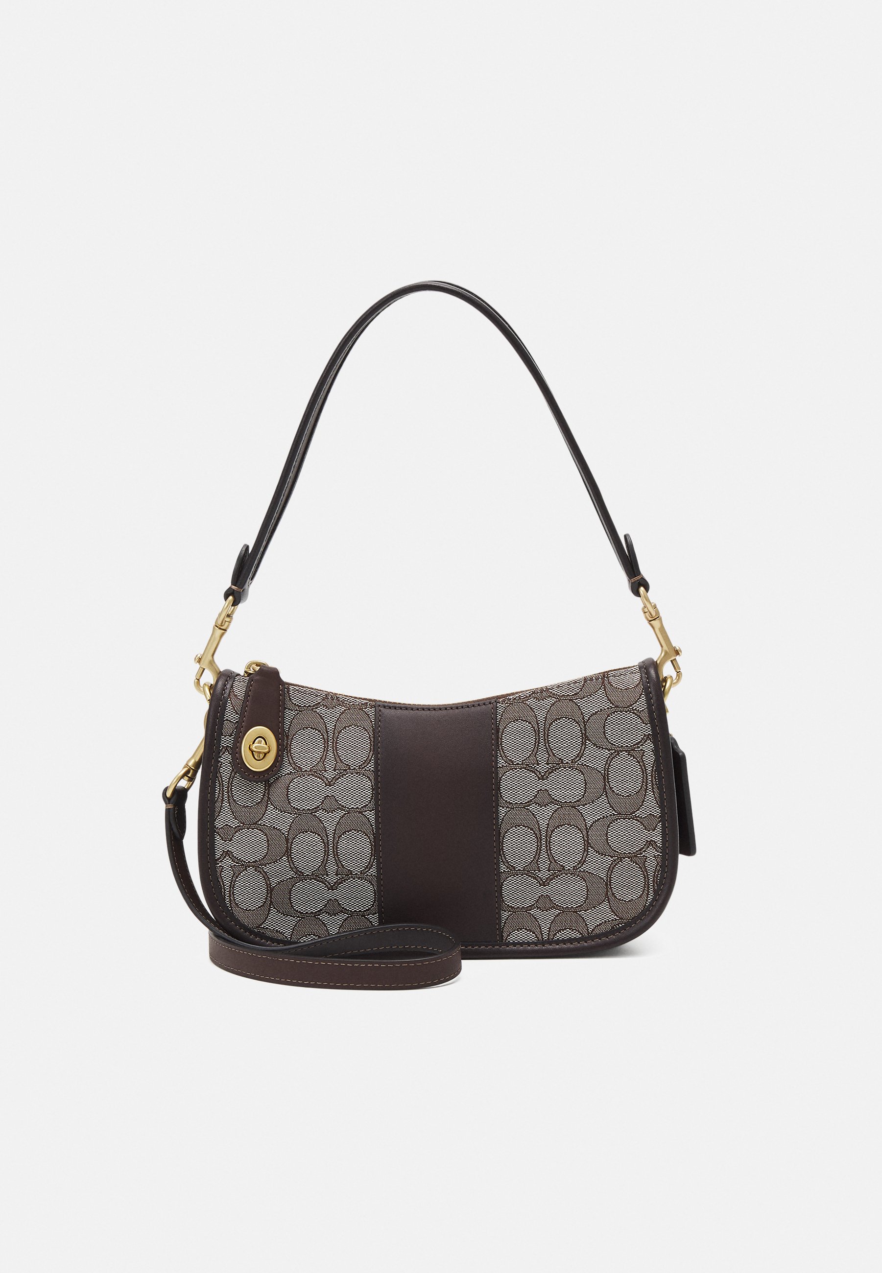 coach signature jacquard hobo