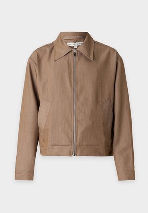 Essential Collective, JACKET WITH COLLAR - Леко яке - beige melange