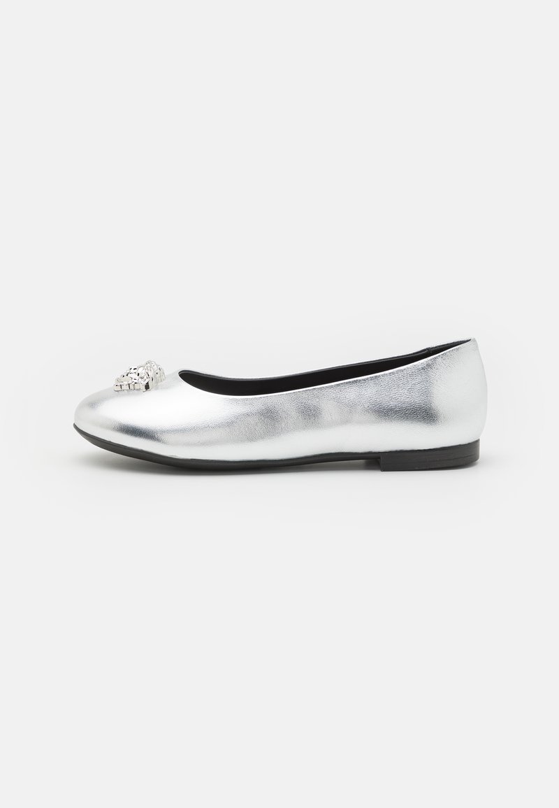 Versace FLATS MIRRORED - Μπαλαρίνες - silver palladium