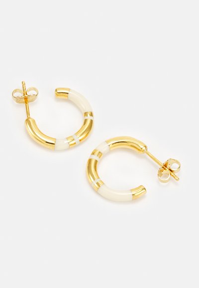 Aurélie Bidermann POSITANO MINI HOOPS  - Naušnice - white