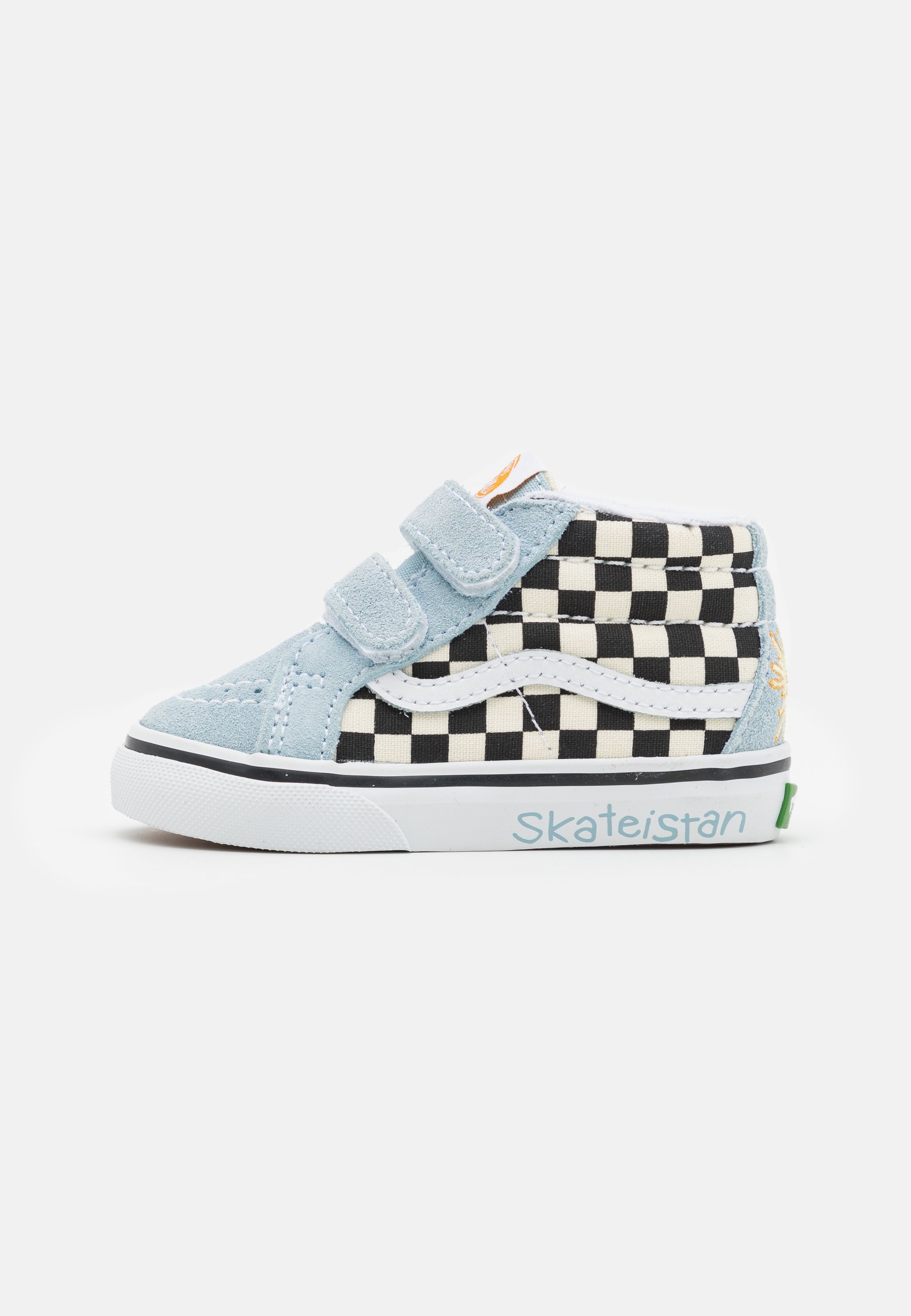 checkered vans mid