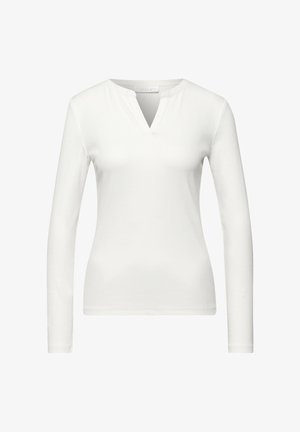 Street One Studio, Langærmet T-shirt - weiß