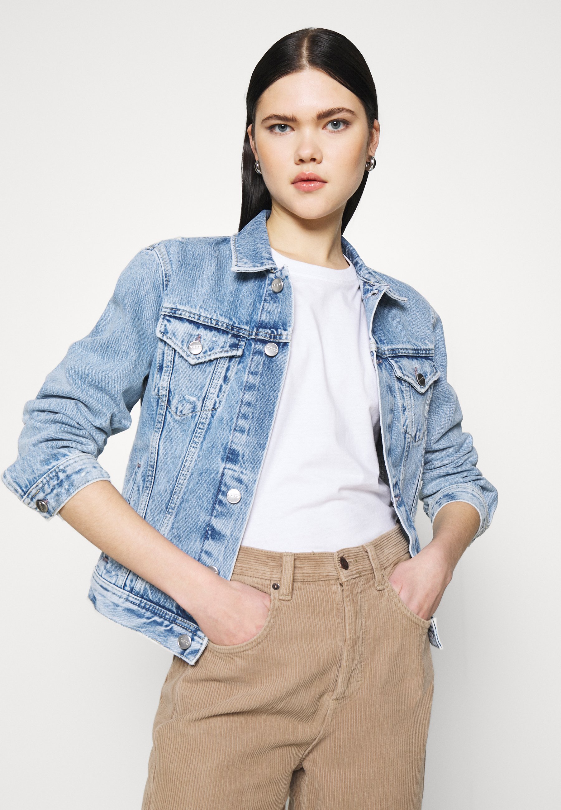 Pepe Jeans ROSE JACKET - Denim jacket - denim/light-blue denim - Zalando.de