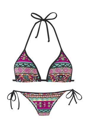 TRIANGEL SET - Bikini - pink bedruckt