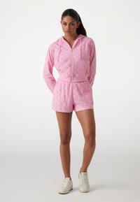 Guess HOODIE - Felpa con zip - rose