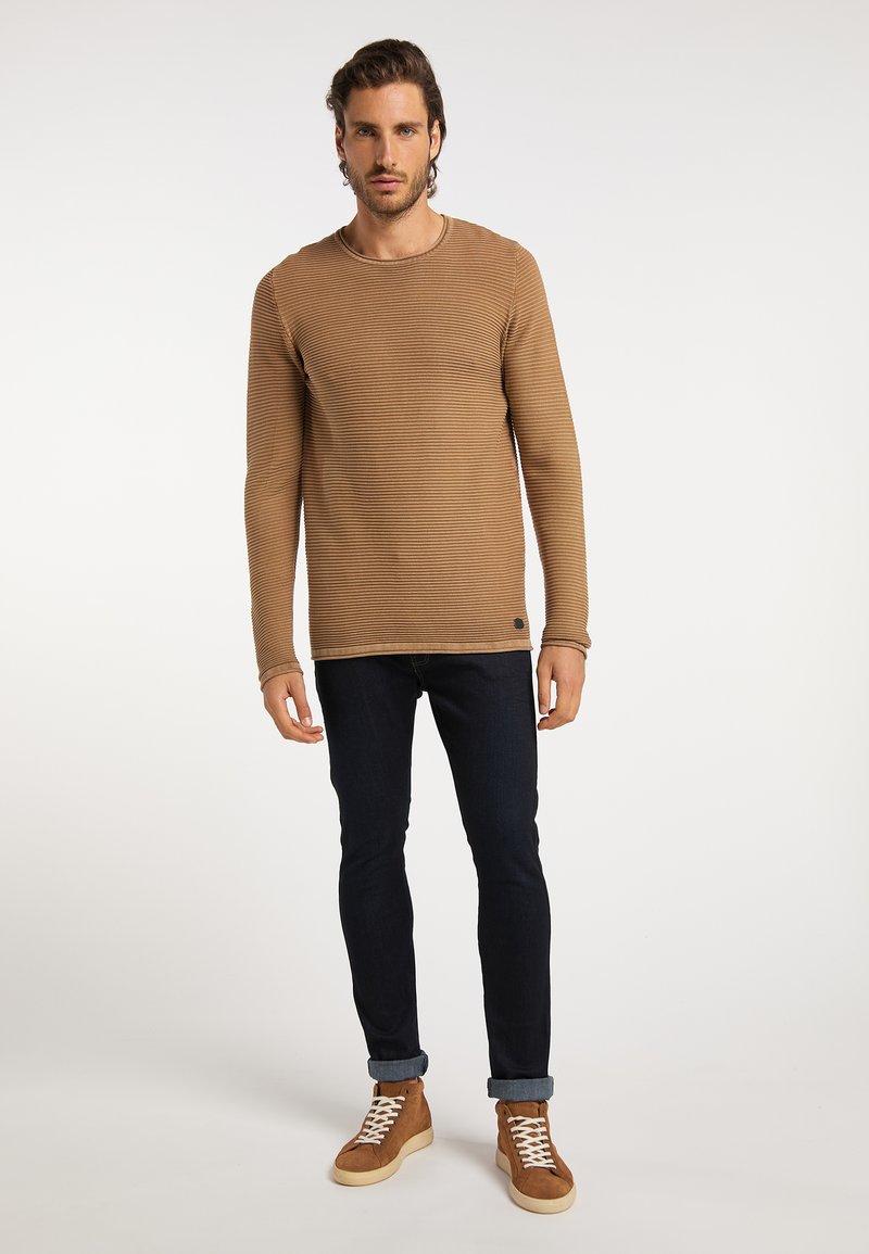 Herren Strickjacken | DreiMaster DREIMASTER ABREL Strickpullover braun - GT72955 Herren Strickjacken | DreiMaster DREIMASTER ABREL Strickpullover braun - GT72955