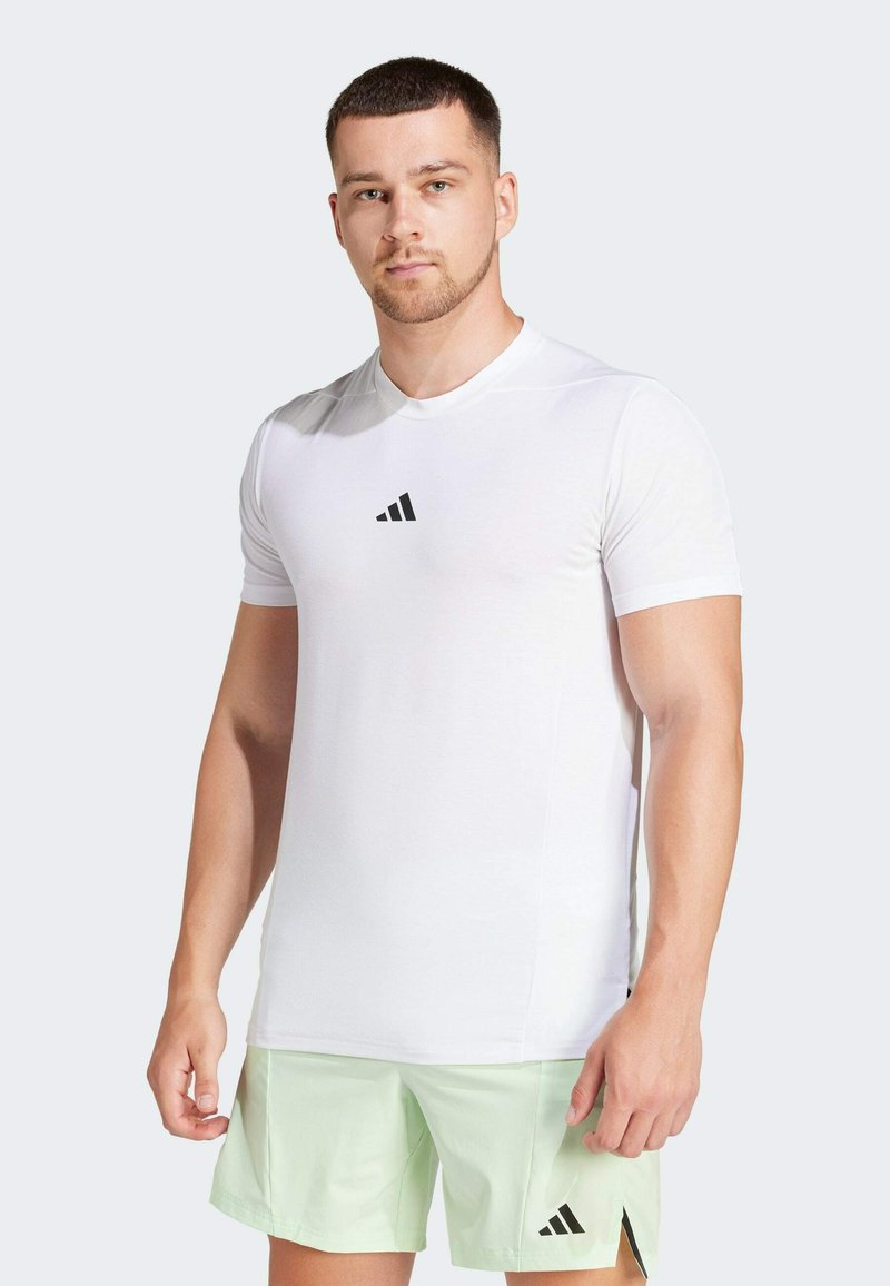 adidas Performance - DESIGNED FOR WORKOUT TEE - T-shirt de sport - white, Agrandir