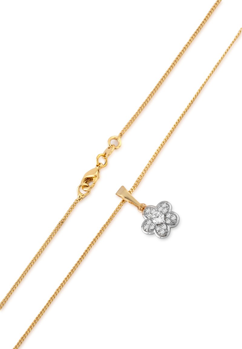 Damen Halsketten | Bellezza By H CRAFTSMANSHIP ELEGANT FLOWER Halskette gold silver/goldfarben - RJ15194 Damen Halsketten | Bellezza By H CRAFTSMANSHIP ELEGANT FLOWER Halskette gold silver/goldfarben - RJ15194
