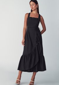 WILLA SIKA FRILL DRESS - Jurk - black