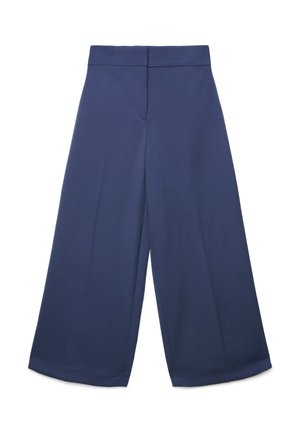 PALAZZO CROPPED UNITA - Pantalon classique - blu