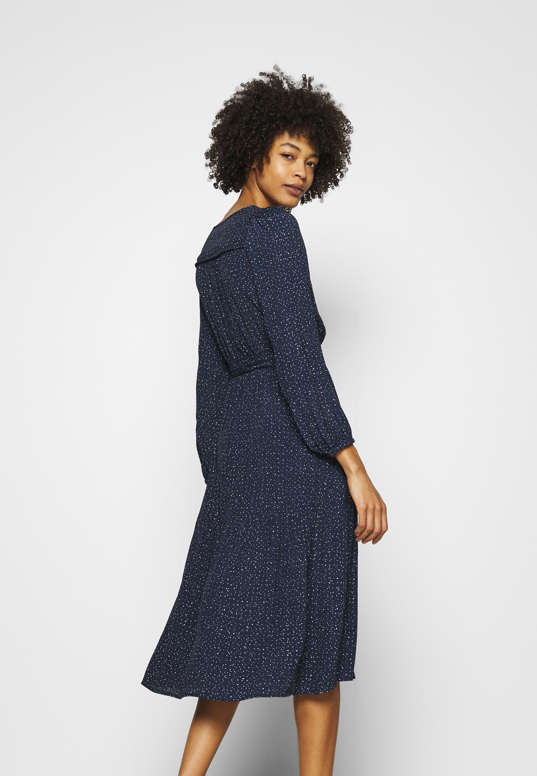 GAP WRAP MIDI - Day dress - navy/blue 