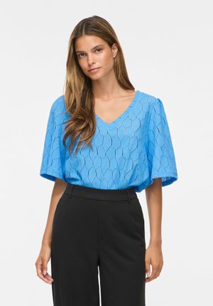 VILA Short Sleeved VIMARCELLA V-neck - Bluse - all aboard