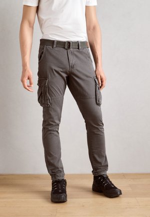 WILLIAM - Pantalones cargo - raven