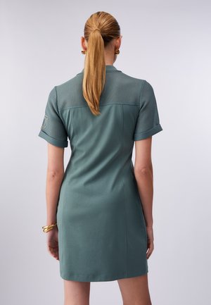 Vestito Chemisier Misto Lino Maniche Corte da Donna | IT