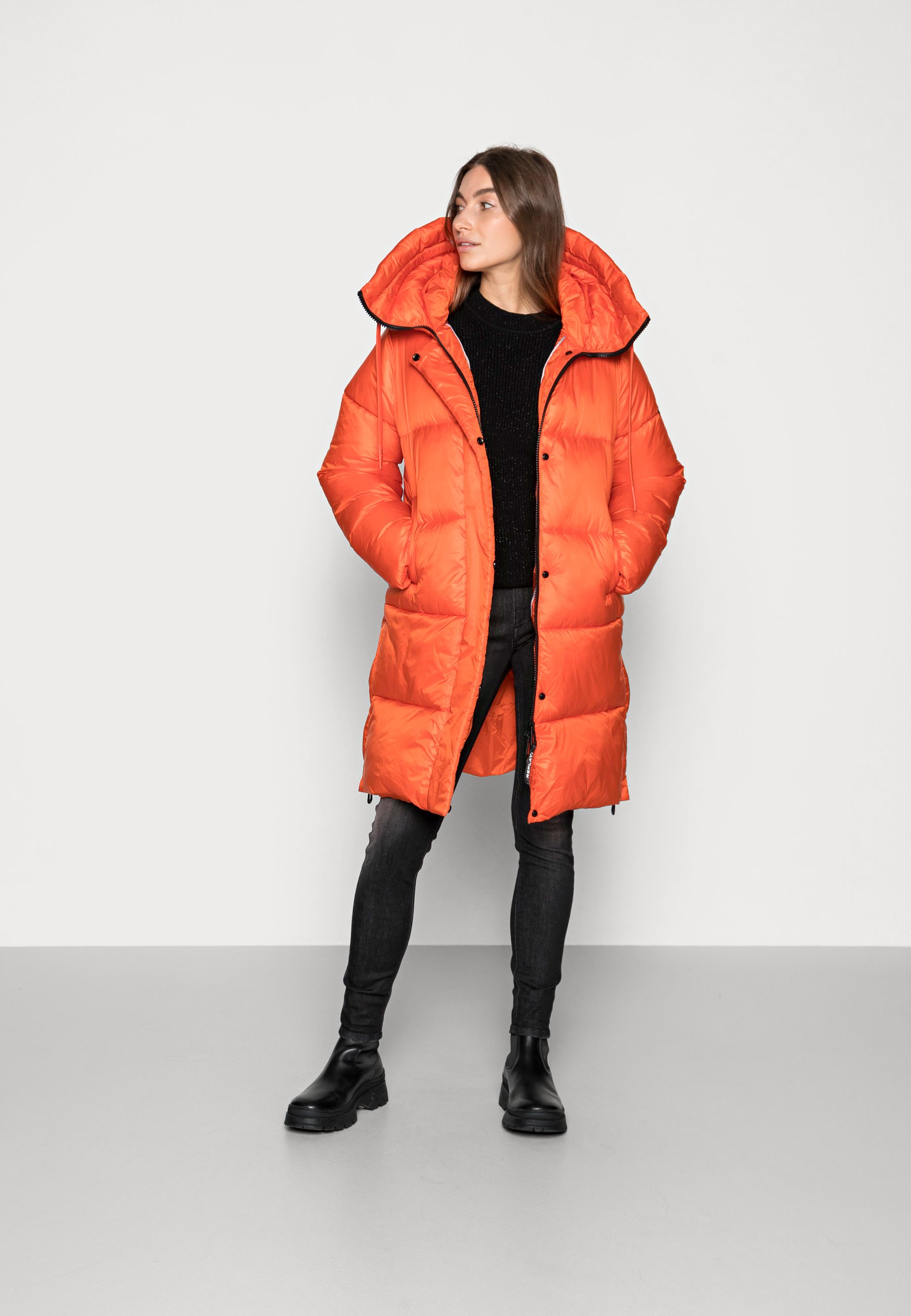 Replay JACKET - Winter coat - papaya 