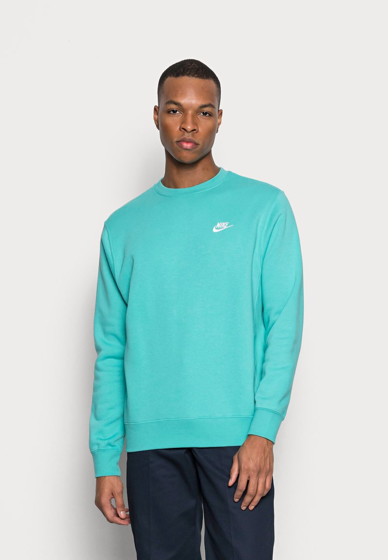 Nike Sportswear CRW - Sweatshirt com capuz - washed teal/white