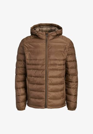 Jack & Jones, JJEKINGSLEY LIGHT PUFFER HOOD NOOS - Veste d'hiver - cocoa