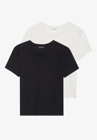 2 PACK - Camiseta básica - black/egret