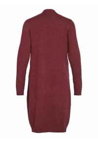 VILA VIRIL LONG CARDIGAN - Neuletakki - cabernet
