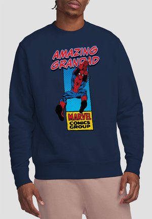 CORNER BOX AMAZING SPIDER-MAN GRANDAD - Sweatshirt - dark blue