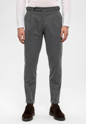 HIGH WAIST PLEATED - Chino - grey