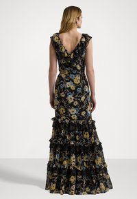 Lauren Ralph Lauren FLORAL RUFFLE-TRIM GEORGETTE GOWN - Oblečenie na špeciálnu príležitosť - black multi