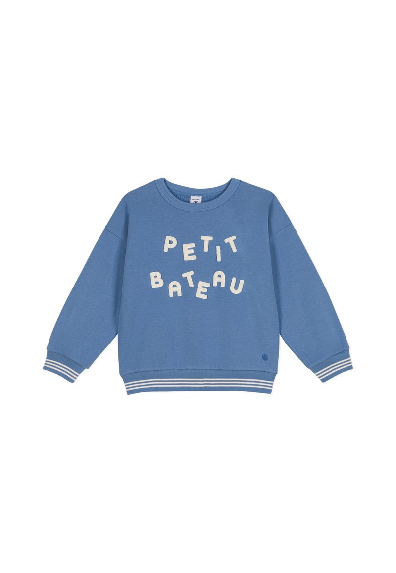 Petit Bateau Sweatshirt Bébé Garçon - Molleton Doux Coton Bio Manches Longues